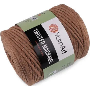 Příze Pletací příze Twisted Macrame 500 g - 20 (788) hnědá světlá