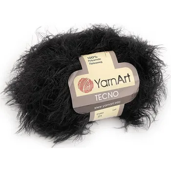 Příze Pletací příze Tecno 50 g YarnArt - 4 (21) černá