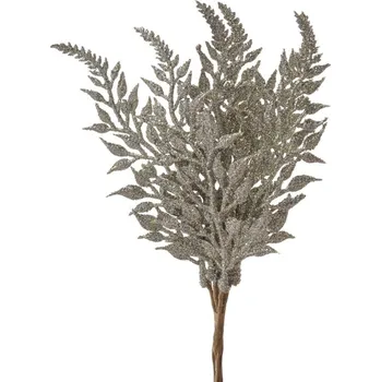 umělá květina Svazek lístků glitter - šampaňská