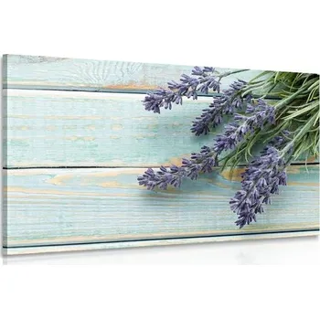 Obraz Dovido Obraz levandule na dřevěném pozadí