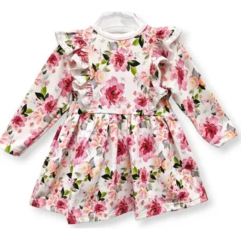 Kojenecké šaty Le Bebe Šaty s volánky dlouhý rukáv Azalky - 98