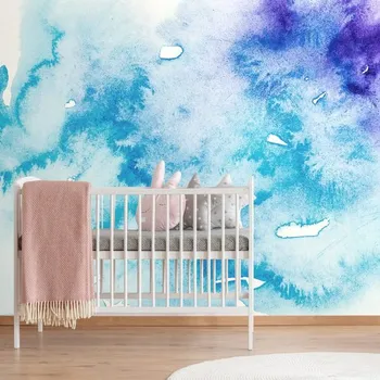 Tapeta Dovido Samolepící tapeta modro-fialové abstraktní umění