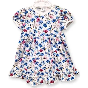 Kojenecké šaty Le Bebe Šaty Blue Meadow - 110