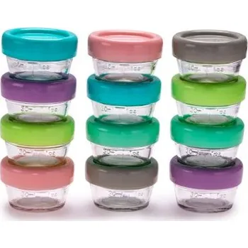 Svačinový box Melii Skleněné dózičky na potraviny 59 ml - 12ks