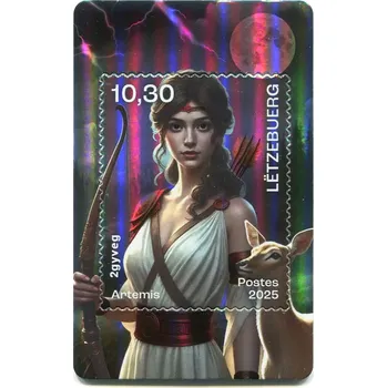 Poštovní známka Rakousko (2025) MiNr. (Bl. ) ** - Lucembursko - Krypto známka - Mytologie "Artemis"