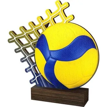 Poháry Bauer Dřevěná plaketa WF074 | Volejbal
