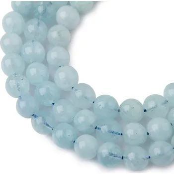 Drahý kámen Korálky z minerálu Akvamarín 8 mm