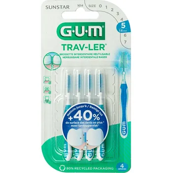 Zubní kartáček G.U.M. Trav-Ler Interdental Brush 1,6 mm 1614 4 pcs