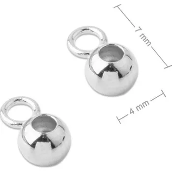 Přívěsek Stříbrný distanční kroužek 7 x 4 mm