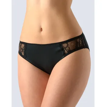 Kalhotky Dámské kalhotky klasické s úzkým bokem, s krajkou La Femme 2 10202P - černá - 42/44