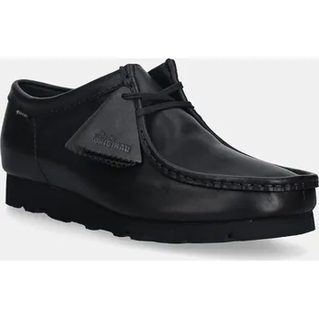 Pánské polobotky Kožené polobotky Clarks Originals Wallabee GTX, 42, černá, 99X