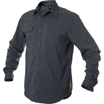 Pánské oblečení pánská košile WARMPEACE THUNDER dark grey - XXXL