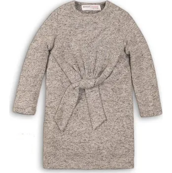 Dívčí šaty Šaty dívčí úpletové, Minoti, WISTFUL 5, šedá - 128/134 | 8/9let