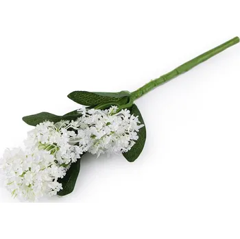 umělá květina Umělý okrasný česnek - 1 bílá