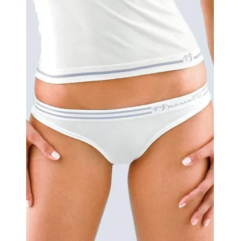 Kalhotky Bokové bambusové kalhotky - angreštová bílá - L/XL