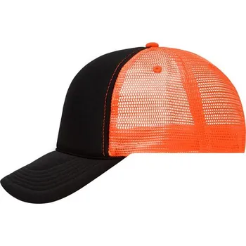 Kšiltovka Myrtle Beach (Daiber) Retro kšiltovka trucker MB6550 - Černá / neonově oranžová