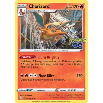 Sběratelská karetní hra Charizard (PGO 010) reverse holo