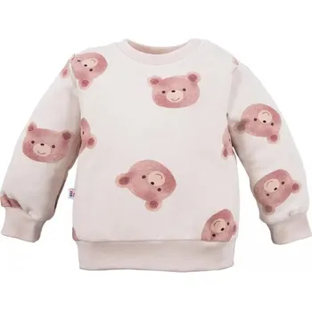 Chlapecká mikina Eevi Dětská mikina Cars&Bears s medvídkem ecru - 92