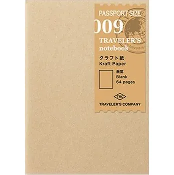 TRAVELER'S&nbsp;COMPANY TRAVELER'S 009 — Kraft Paper Notebook (Passport)