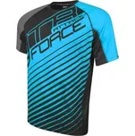FORCE Dres s krátkým rukávem FORCE MTB ATTACK, modro-černý - S