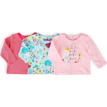 Tričko kojenecké s dlouhým rukávem 3pack, Minoti, Ladybug 4, holka - 68/74 | 6-9m