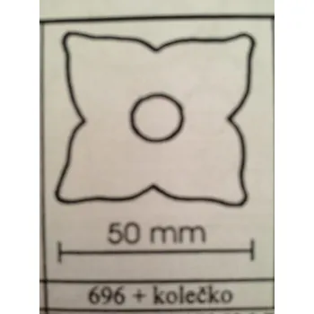 Vykrajovátko Vykrajovátko čtverec cípatý + kolečko - Felcman