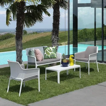 Zahradní sestava Nardi Sestava Net Bench 9-dílná Bianco