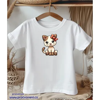Chlapecké tričko Trička s potiskem Tričko s potiskem, dětské, KOČIČKA s mašlí, 1 ks zvolte VELIKOST trička ZDE:: 7/8 let Beagle