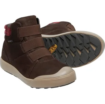 Dámská zimní obuv obuv městská zateplená dámská KEEN ELLE WINTER MID WP WOMEN coffee bean/red plaid - 38