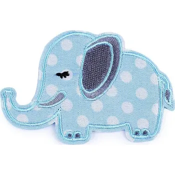 Textilní nažehlovací páska Nažehlovačka slon - 2 modrá pomněnková