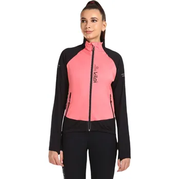 Dámská větrovka Dámská běžecká bunda KILPI NORDIM-W, růžová/černá - 42