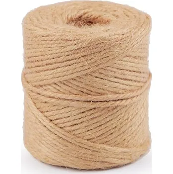 Příze Jutový provázek Ø2 mm k pletení a háčkování 100 g - 3 (05) přírodní stř.