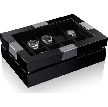 Box na hodinky Box na hodinky Heisse & Söhne Executive Black 10 70019-84 + 5 let záruka a dárek ZDARMA
