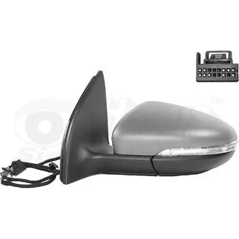 Auto zrcátko Vnější zpětné zrcátko VAN WEZEL 5863817