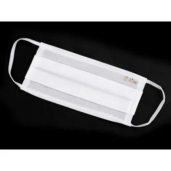 rouška Rouška na gumičku se stříbrem - 1 bílá mléčná