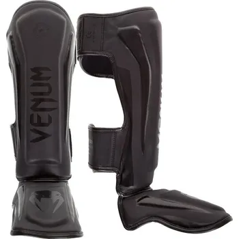 Chránič holeně pro bojový sport Venum Elite Standup Shin guards, Matte/Black Velikost: M