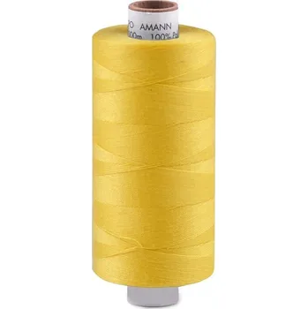 Nit Polyesterové nitě Aspo návin 1000 m Amann - 0113 žlutá