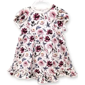 Kojenecké šaty Le Bebe Šaty Purple Flowers - 98