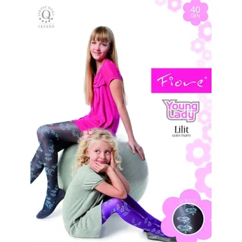 Dámské punčochy Dětské punčochy LILIT 40 den - fialová - vel. 2