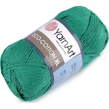 Příze Pletací příze Eco - cotton XL 200 g - 11 (767) zelená pastelová