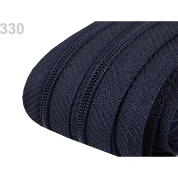 Zip Zip spirálový 3 mm metráž pro jezdce typu POL 5 metrů - 330 modrá tmavá