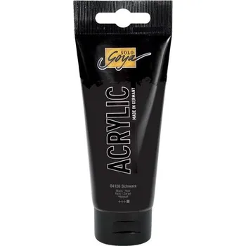 Vodová barva Akrylová barva Solo Goya 100ml černá