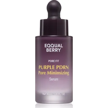 Pleťové sérum EQQUALBERRY Purple PDRN Pore Minimizing Serum sérum pro redukci rozšířených pórů pro rozjasnění a hydrataci 30 ml