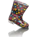 dívčí holínky PVC - barevné srdíčka, Pidilidi, PL0088, Holka - 37