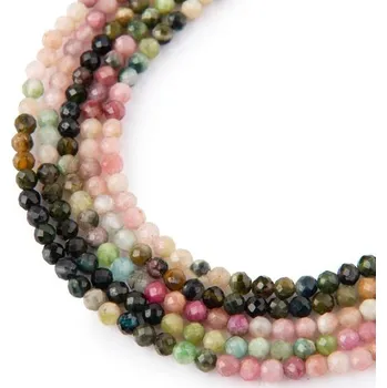 Korálek Korálky z minerálu Turmalín gradient 3 mm broušené