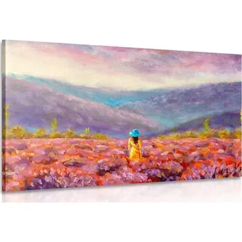 Obraz Dovido Obraz dívka ve žlutých šatech