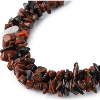 Drahý kámen Zlomky z minerálu Obsidián mahagonový 80cm