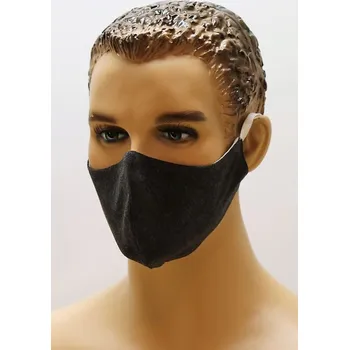 rouška Bavlněná rouška antracit jersey