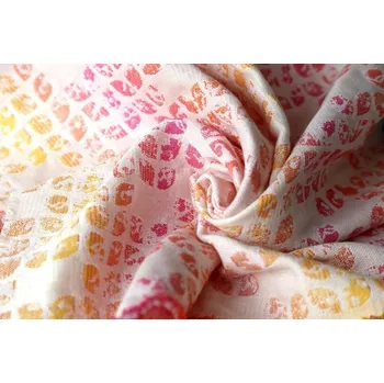 Šátek na nošení dítěte Yaro Petals Ultra Cotton Candy Rainbow Wrap tencel, linen, kapok - délka 4,7m