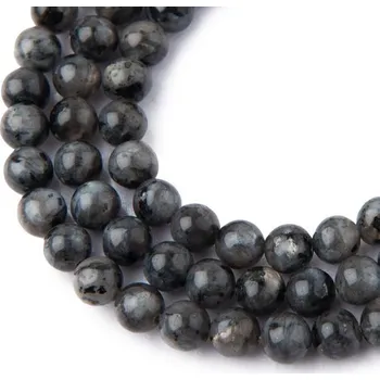 Dětské navlékací korálky Korálky z minerálu Larvikit 8 mm